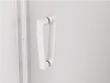 Ronal Sanswiss drzwi wahadłowe jednoczęściowe prawe ze ścianką stałą w linii 110x200 cm, szkło przezroczyste, profile WHITE LINE biały mat CA31CD1100907